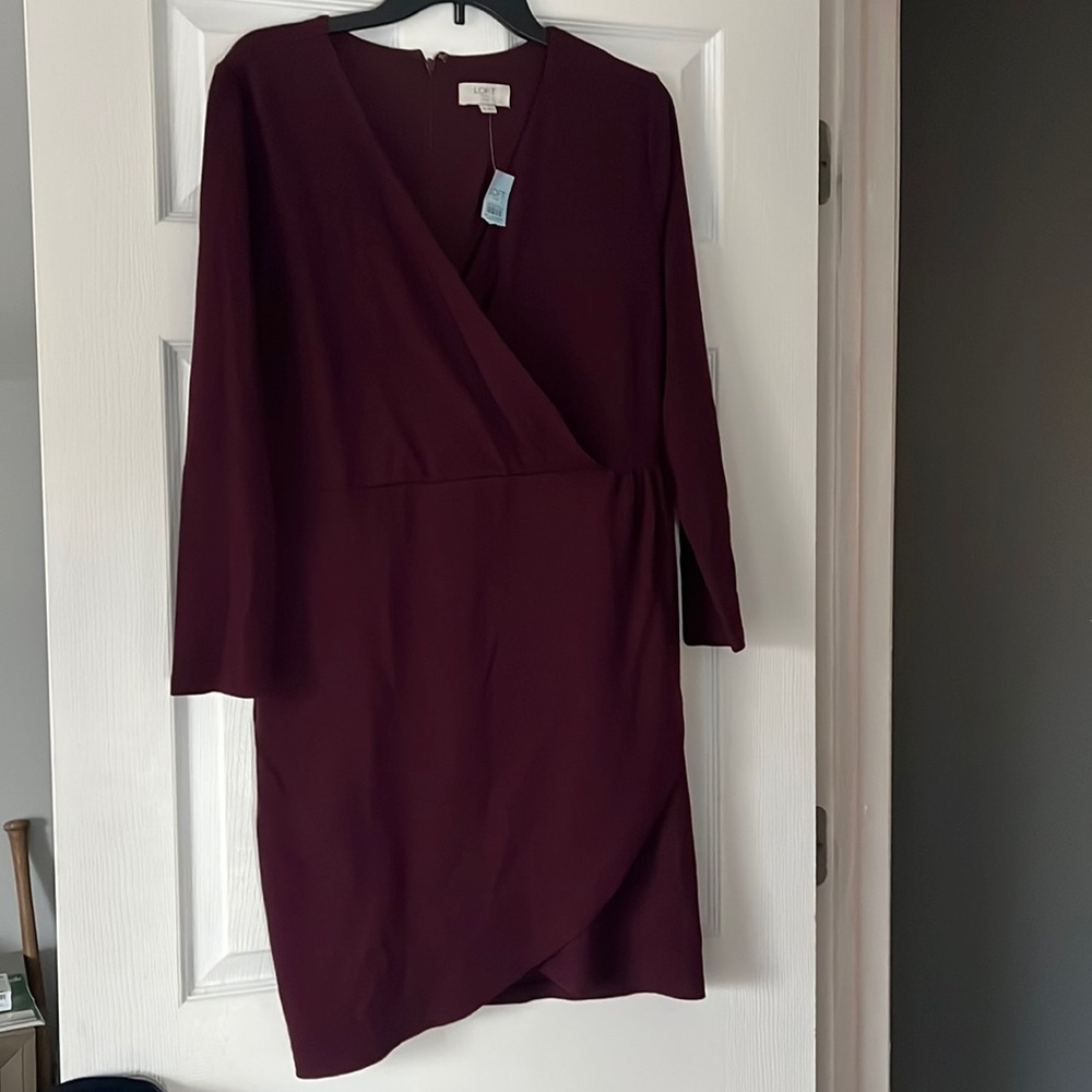 LOFT maroon/Burgundy Dress